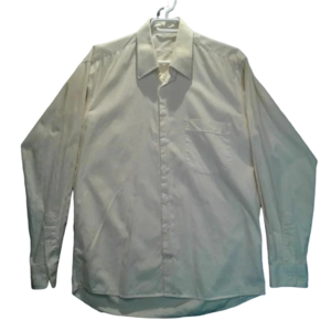Jack Lipson Yellow  Striped Long Sleeve Button Down Shirt Size 15-1/2 L